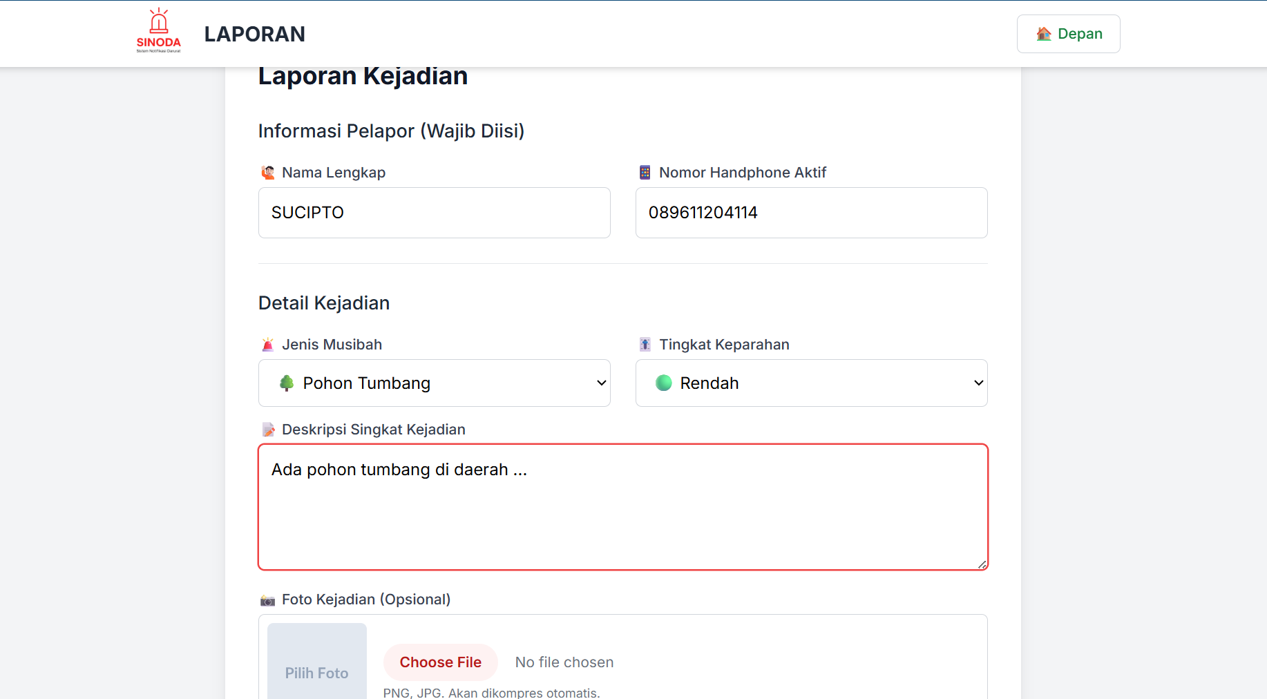 Sistem Notifikasi Darurat
